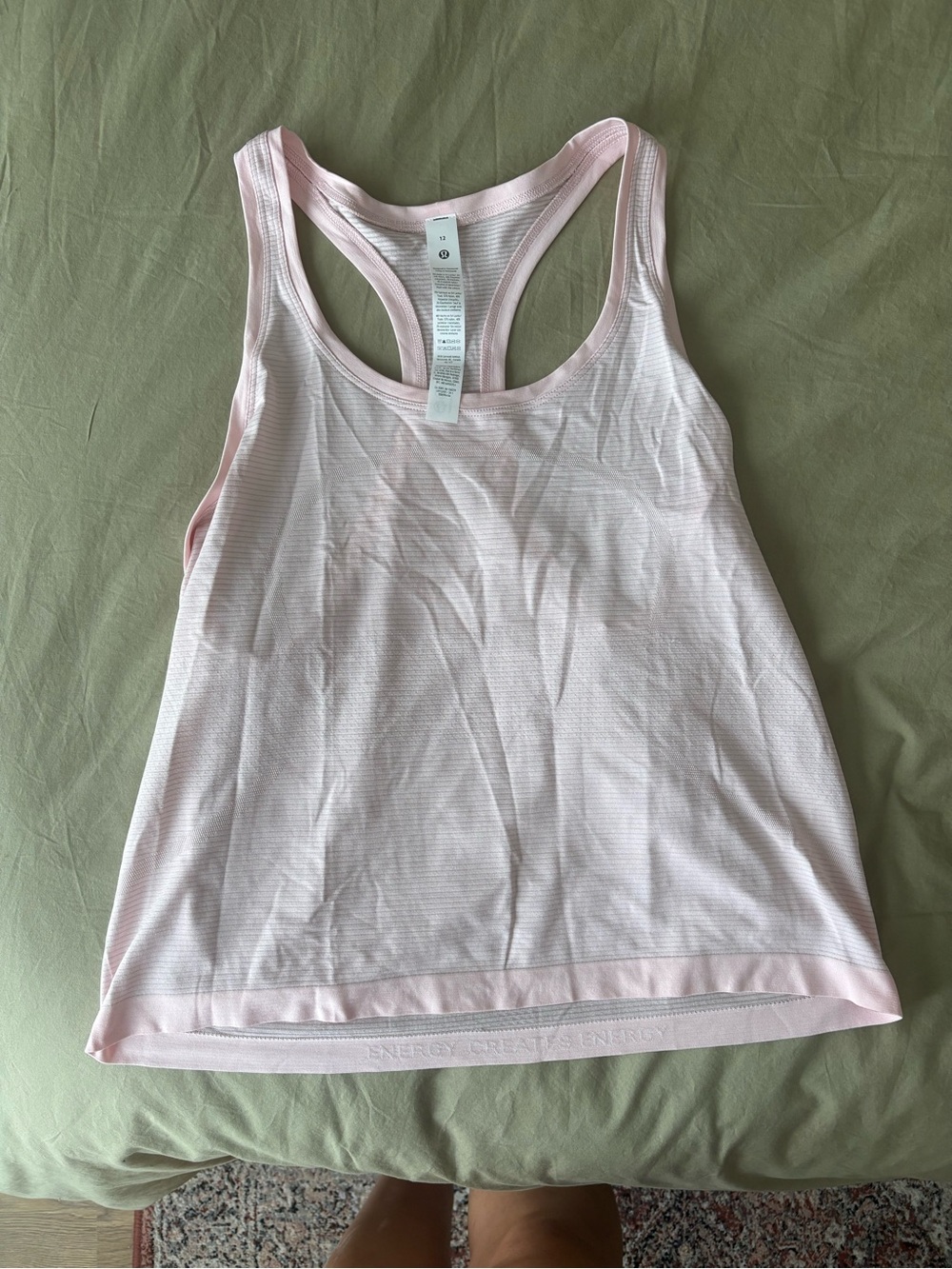 Light Pink Racerback Tank Top - Lululemon NWOT